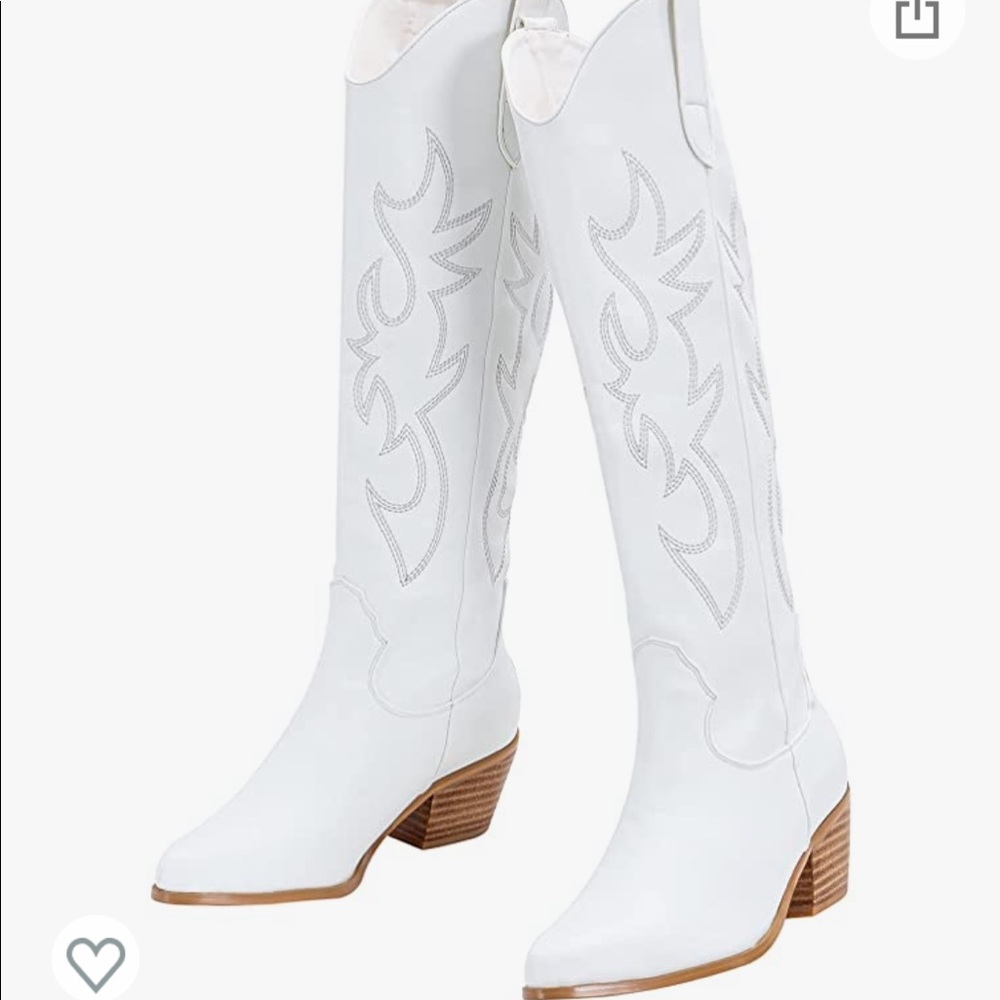 White cowboy boots